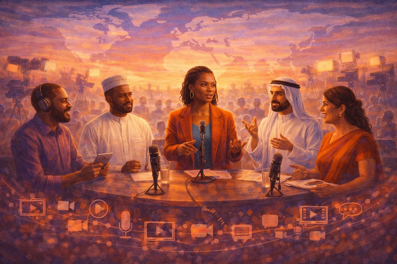Media and voices from enterprise programs